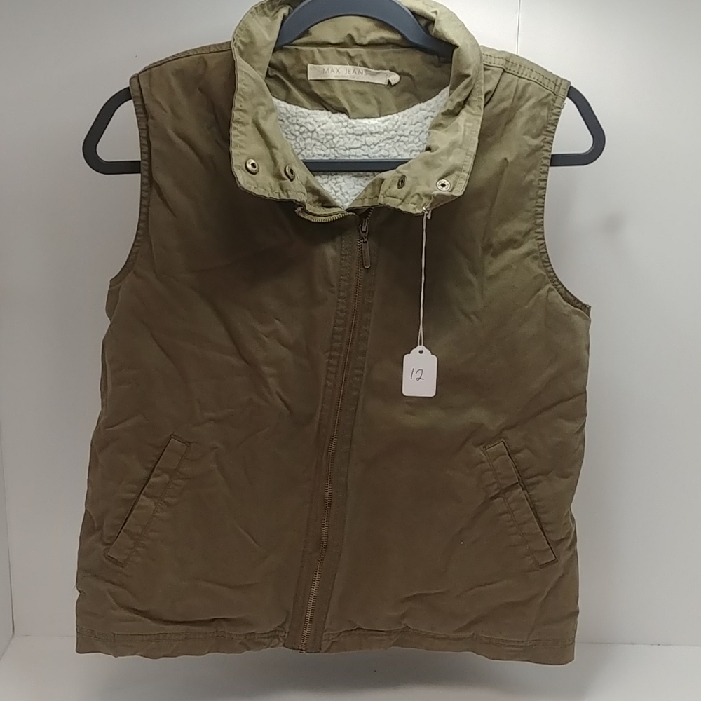 Olive green, Max jeans vest